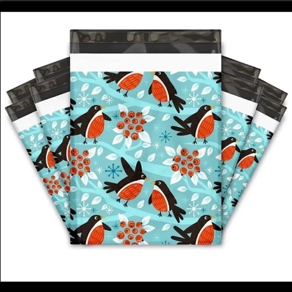 Poly Mailers MIX 6x9 10x13 Cherry 35pcs 35stickers